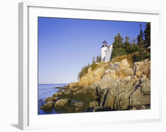 Bass Harbour Lighthouse, Acadia National Park, Maine, New England, USA-Roy Rainford-Framed Photographic Print