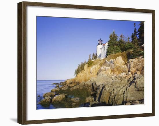 Bass Harbour Lighthouse, Acadia National Park, Maine, New England, USA-Roy Rainford-Framed Photographic Print