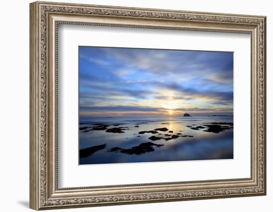 Bass Rock at Dawn, North Berwick, Scotland, UK, August. 2020Vision Book Plate-Peter Cairns-Framed Photographic Print