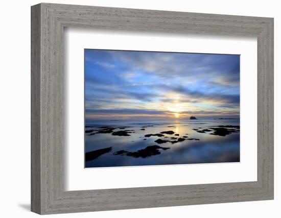 Bass Rock at Dawn, North Berwick, Scotland, UK, August. 2020Vision Book Plate-Peter Cairns-Framed Photographic Print