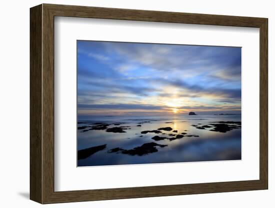 Bass Rock at Dawn, North Berwick, Scotland, UK, August. 2020Vision Book Plate-Peter Cairns-Framed Photographic Print