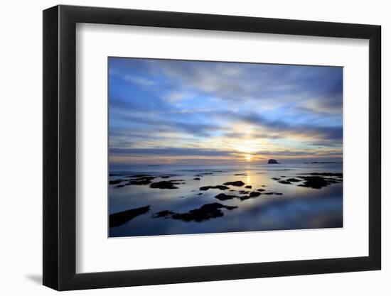 Bass Rock at Dawn, North Berwick, Scotland, UK, August. 2020Vision Book Plate-Peter Cairns-Framed Photographic Print