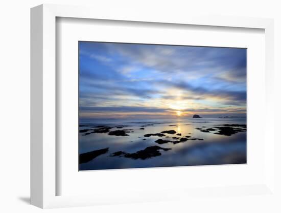 Bass Rock at Dawn, North Berwick, Scotland, UK, August. 2020Vision Book Plate-Peter Cairns-Framed Photographic Print