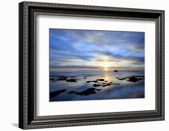 Bass Rock at Dawn, North Berwick, Scotland, UK, August. 2020Vision Book Plate-Peter Cairns-Framed Photographic Print