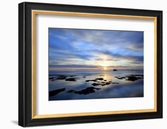 Bass Rock at Dawn, North Berwick, Scotland, UK, August. 2020Vision Book Plate-Peter Cairns-Framed Photographic Print