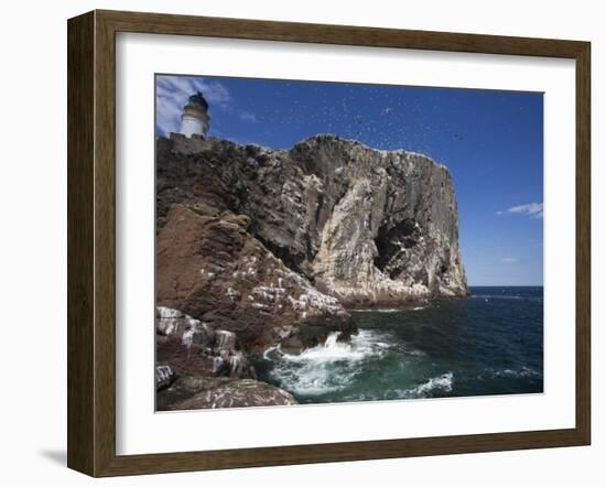 Bass Rock, Firth of Forth, Scotland, United Kingdom, Europe-Toon Ann & Steve-Framed Photographic Print