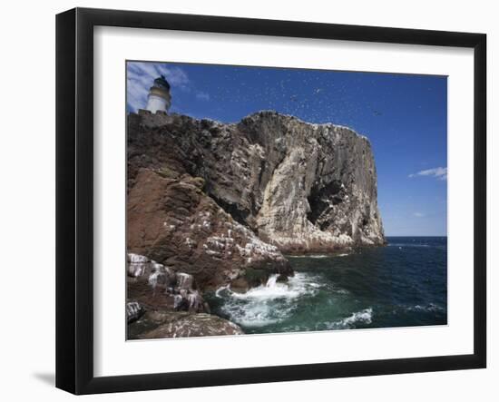 Bass Rock, Firth of Forth, Scotland, United Kingdom, Europe-Toon Ann & Steve-Framed Photographic Print