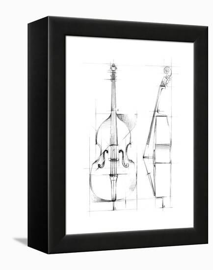 Bass Sketch-Ethan Harper-Framed Stretched Canvas