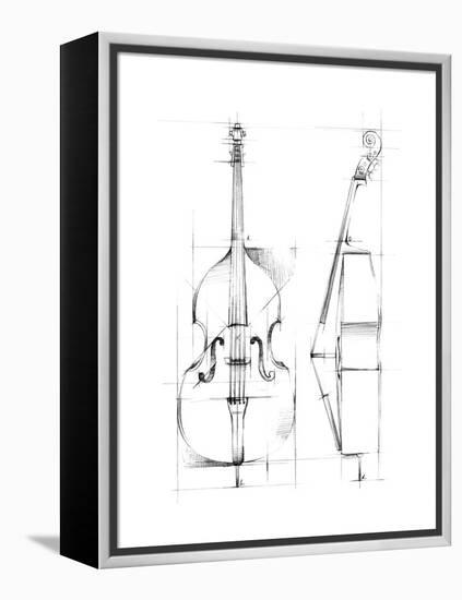 Bass Sketch-Ethan Harper-Framed Stretched Canvas