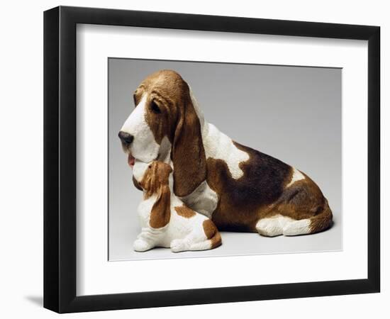 Basset Hound and Puppy-Sandro Nardini-Framed Giclee Print