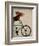 Basset Hound on Bicycle-Fab Funky-Framed Premium Giclee Print