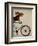 Basset Hound on Bicycle-Fab Funky-Framed Premium Giclee Print