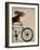 Basset Hound on Bicycle-Fab Funky-Framed Art Print