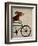 Basset Hound on Bicycle-Fab Funky-Framed Art Print