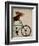 Basset Hound on Bicycle-Fab Funky-Framed Art Print