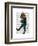 Basset Hound Policeman-Fab Funky-Framed Art Print