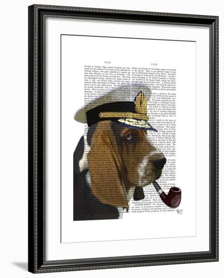 Basset Hound Sea Dog-Fab Funky-Framed Art Print