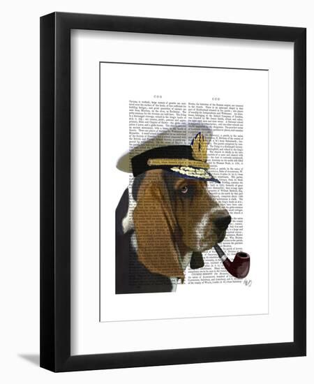 Basset Hound Sea Dog-Fab Funky-Framed Art Print