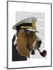 Basset Hound Sea Dog-Fab Funky-Mounted Art Print