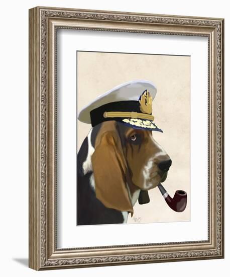 Basset Hound Sea Dog-Fab Funky-Framed Art Print