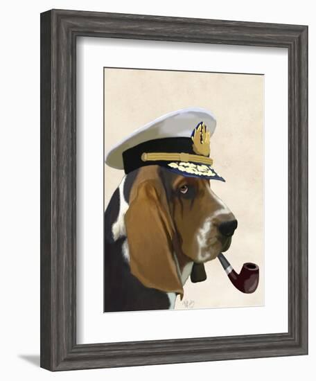 Basset Hound Sea Dog-Fab Funky-Framed Art Print