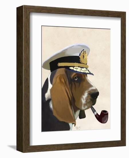 Basset Hound Sea Dog-Fab Funky-Framed Art Print