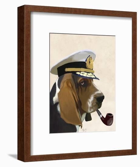 Basset Hound Sea Dog-Fab Funky-Framed Art Print