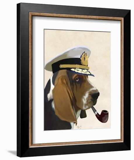 Basset Hound Sea Dog-Fab Funky-Framed Art Print