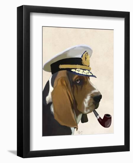 Basset Hound Sea Dog-Fab Funky-Framed Art Print