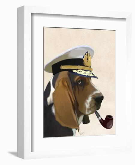 Basset Hound Sea Dog-Fab Funky-Framed Art Print