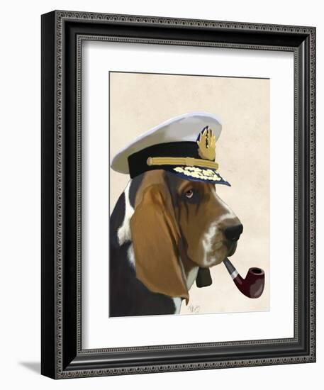 Basset Hound Sea Dog-Fab Funky-Framed Art Print