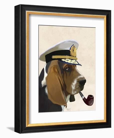 Basset Hound Sea Dog-Fab Funky-Framed Art Print