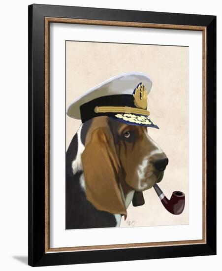 Basset Hound Sea Dog-Fab Funky-Framed Art Print