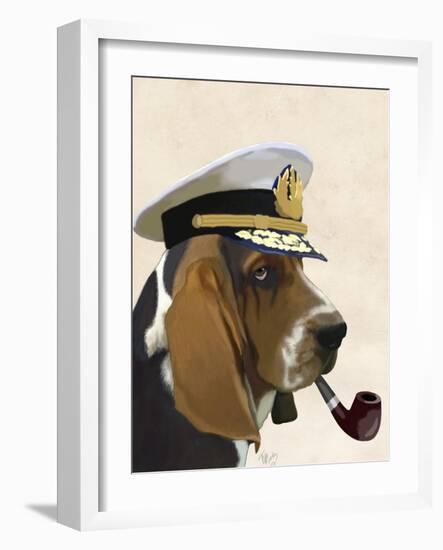 Basset Hound Sea Dog-Fab Funky-Framed Art Print