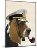 Basset Hound Sea Dog-Fab Funky-Mounted Art Print