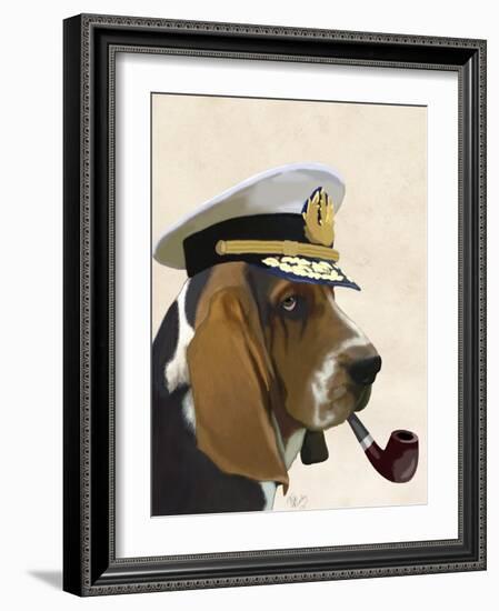 Basset Hound Sea Dog-Fab Funky-Framed Art Print