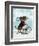 Basset Hound, Sledging-Fab Funky-Framed Art Print