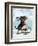 Basset Hound, Sledging-Fab Funky-Framed Art Print