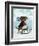 Basset Hound, Sledging-Fab Funky-Framed Art Print