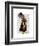 Basset Hound Steampunk Top Hat Goggles-Fab Funky-Framed Art Print