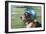 Basset Hound Wearing Goggles and Helmet-null-Framed Photographic Print