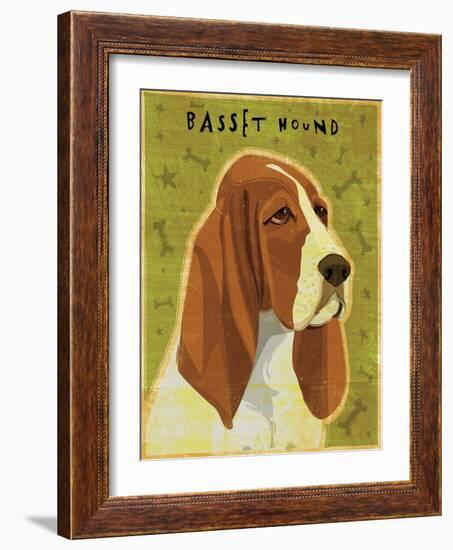 Basset Hound-John W Golden-Framed Giclee Print