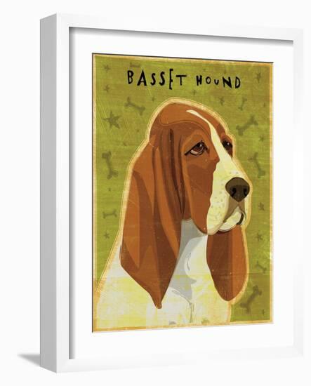 Basset Hound-John W Golden-Framed Giclee Print