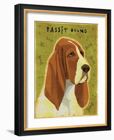 Basset Hound-John W Golden-Framed Giclee Print