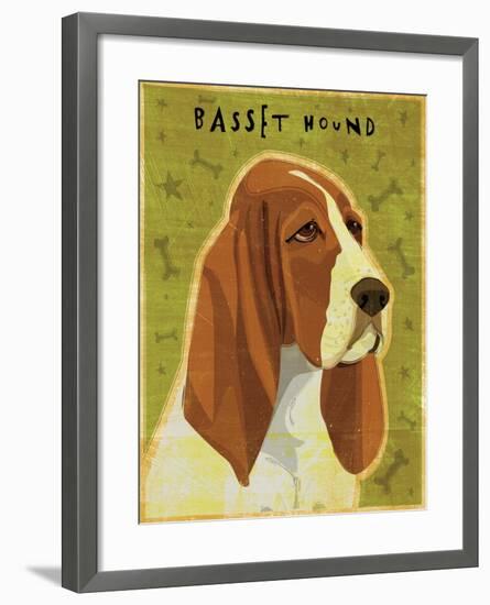 Basset Hound-John W Golden-Framed Giclee Print