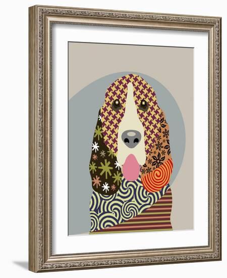 Basset Hound-Adefioye Lanre-Framed Giclee Print
