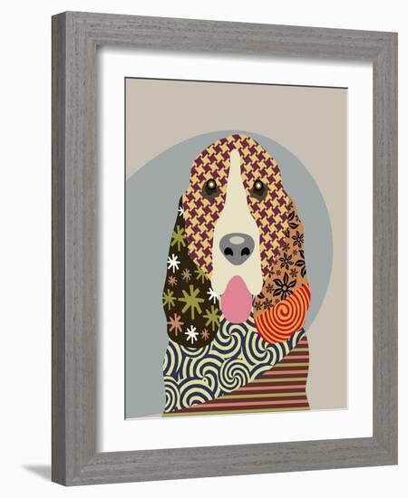 Basset Hound-Adefioye Lanre-Framed Giclee Print