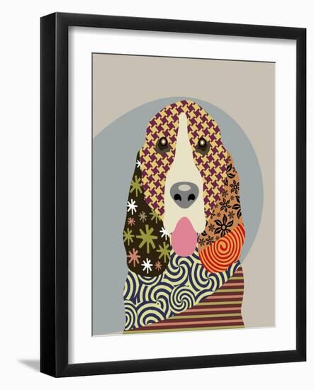 Basset Hound-Adefioye Lanre-Framed Giclee Print