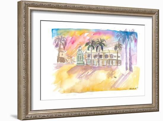 Basseterre St Kitts The Circus Street Scene Afternoon-M. Bleichner-Framed Art Print