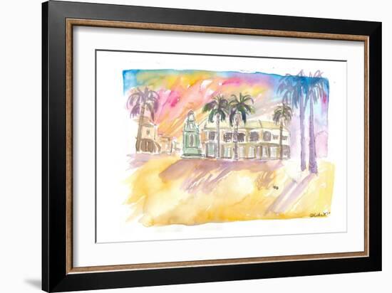 Basseterre St Kitts The Circus Street Scene Afternoon-M. Bleichner-Framed Art Print